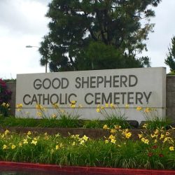 Good shepherd cemetery holiday decorations