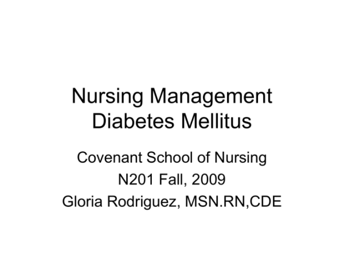 A nurse is planning a community diabetes mellitus management program